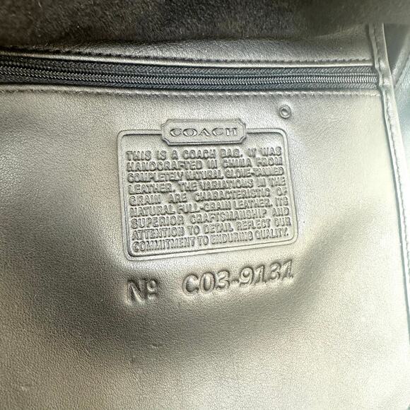 Coach Vintage Legacy Hobo Black Leather Bag, Excellent Condition, Style No. 9131 - Picture 7 of 9